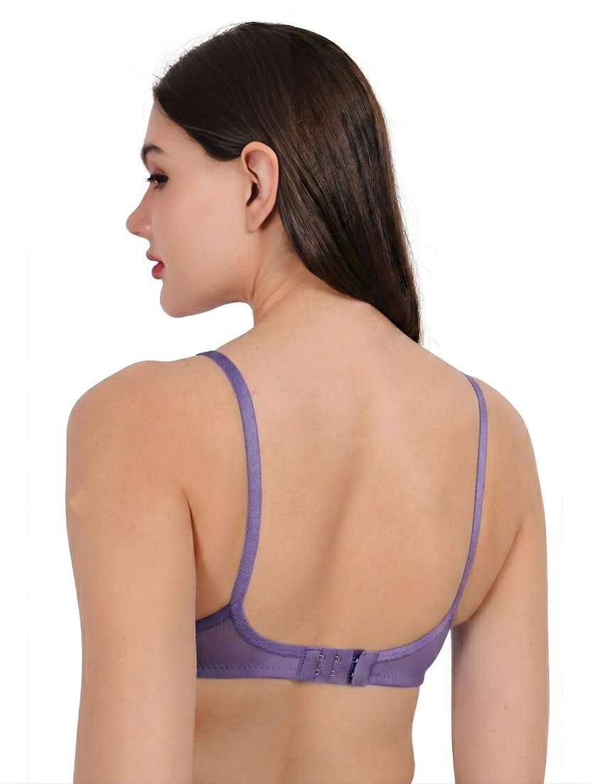 Women Pack Of 3 Solid Full Coverage Regular Bra - 22721496 -  Standard Image - 4