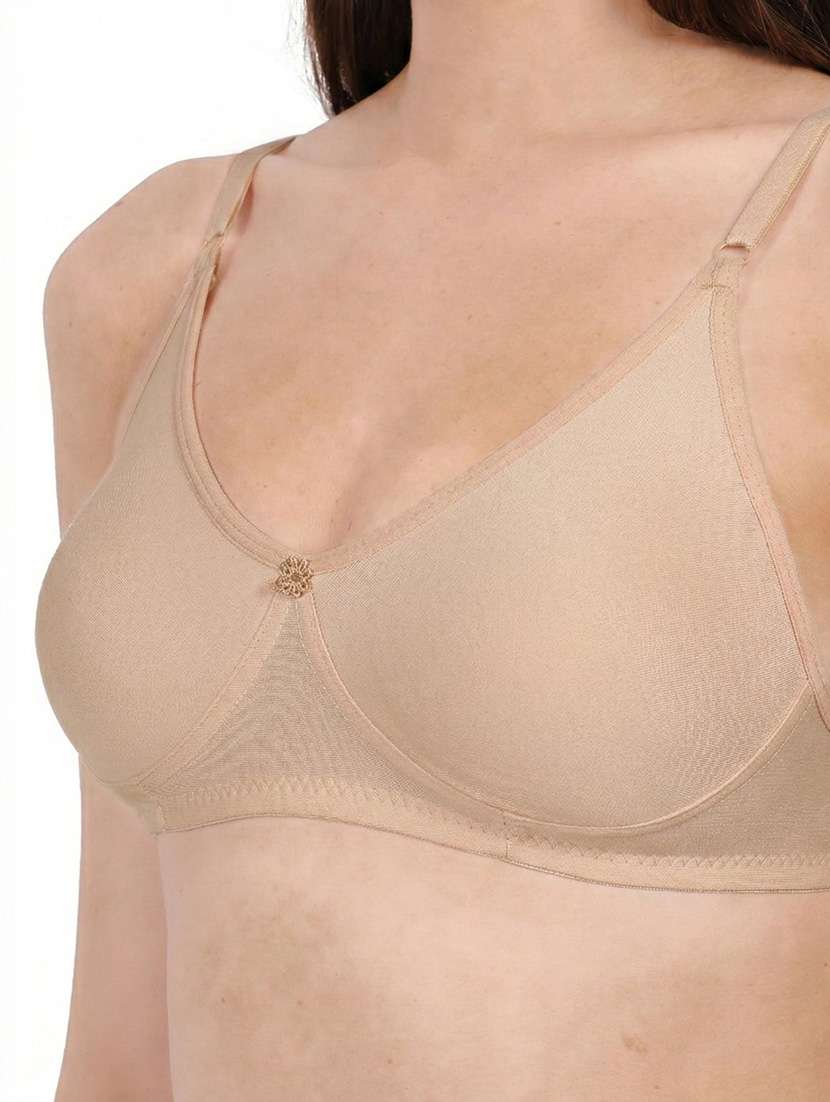 Women Pack Of 3 Solid Full Coverage Regular Bra - 22721505 -  Standard Image - 1