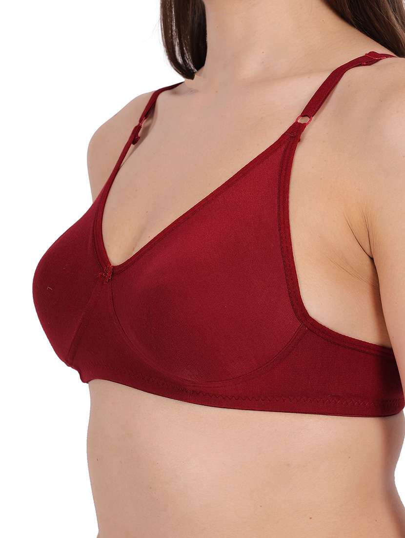 Women Pack Of 3 Solid Full Coverage Regular Bra - 22721507 -  Standard Image - 1