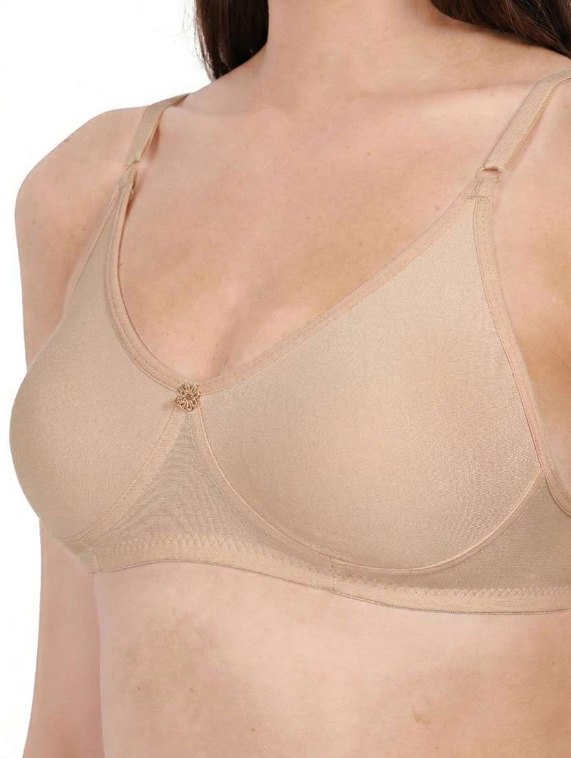 Women Pack Of 3 Solid Full Coverage Regular Bra - 22721512 -  Standard Image - 1