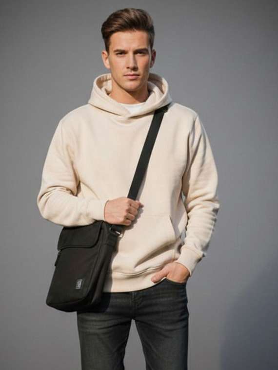 Men Solid Long Sleeve Regular Fit Sweatshirt - 22721681 -  Standard Image - 1