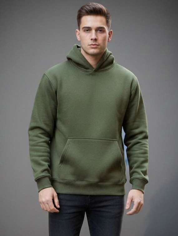 Men Solid Long Sleeve Regular Fit Sweatshirt - 22721682 -  Standard Image - 1