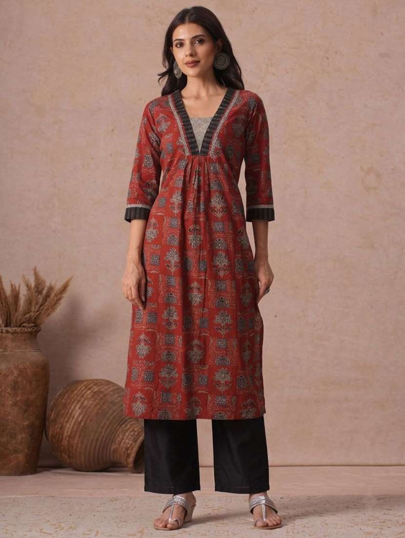 Women Solid Mid Rise Straight Palazzo - 22721709 -  Standard Image - 4