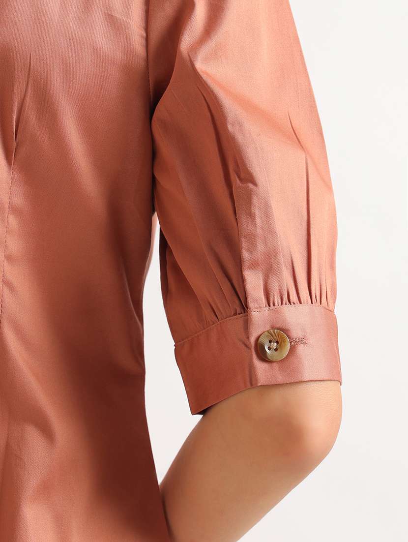 Women Solid Short Sleeves A-line Top - 22721738 -  Standard Image - 4