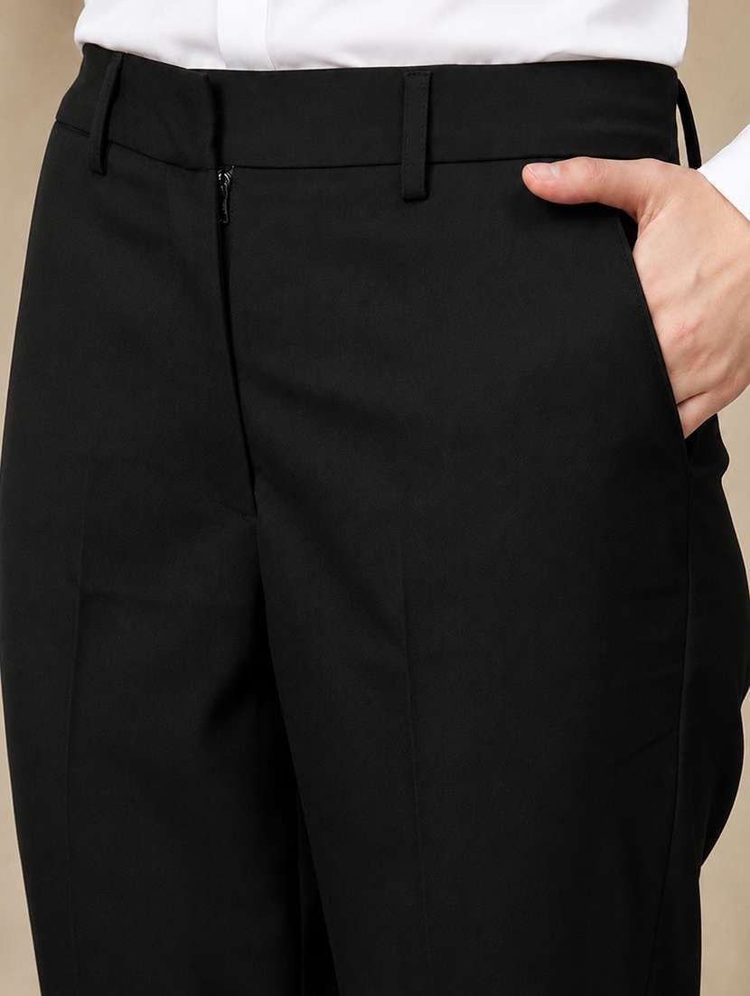 Women Solid Long Sleeves Blazer And Trouser Set - 22721790 -  Standard Image - 1