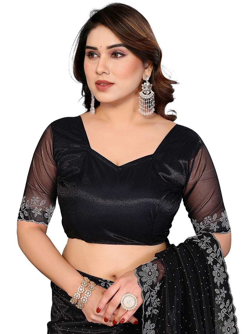 Women Pack Of 2 Self Design Combo Saree With Blouse - 22722719 -  Standard Image - 4