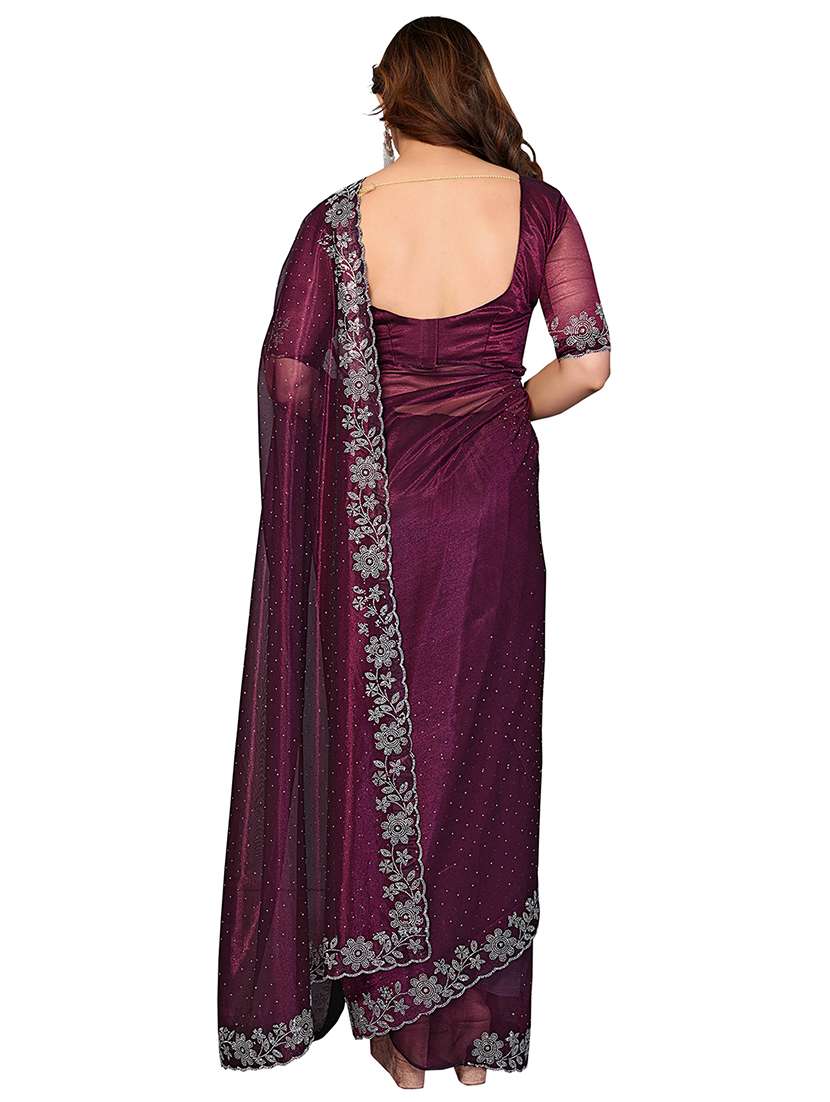 Women Pack Of 2 Self Design Combo Saree With Blouse - 22722720 -  Standard Image - 1