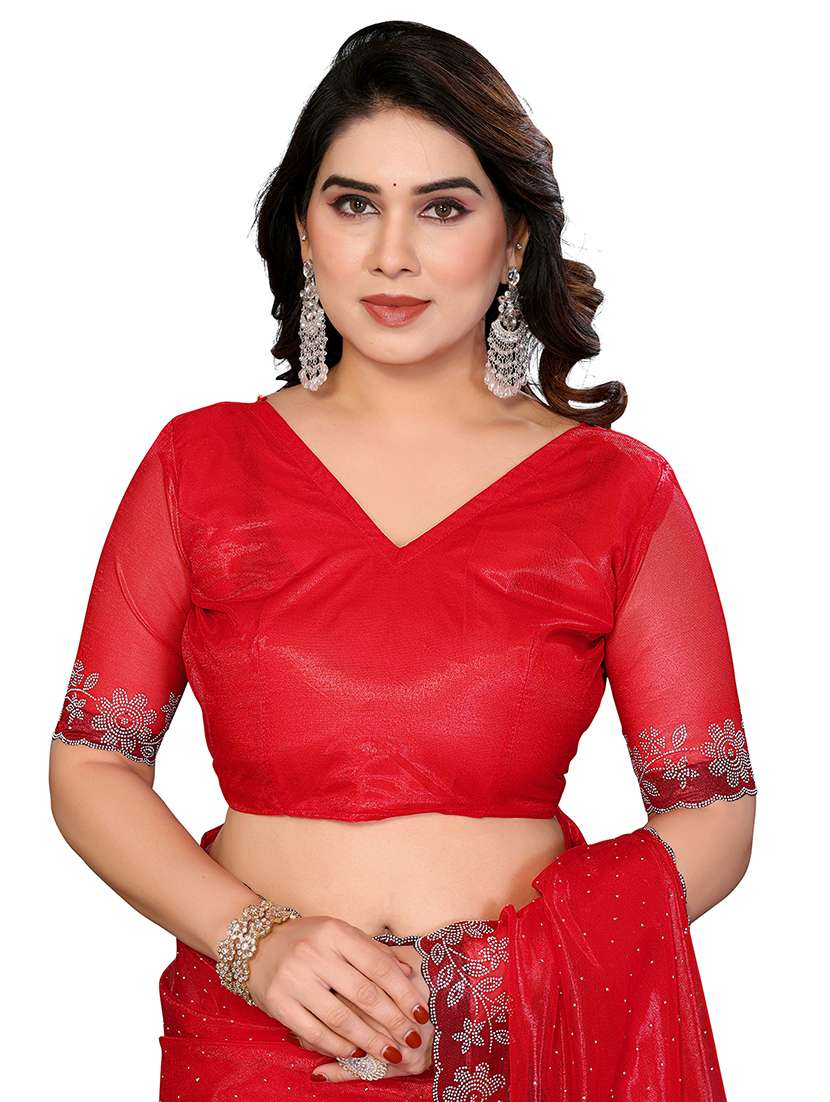 Women Pack Of 2 Self Design Combo Saree With Blouse - 22722720 -  Standard Image - 4