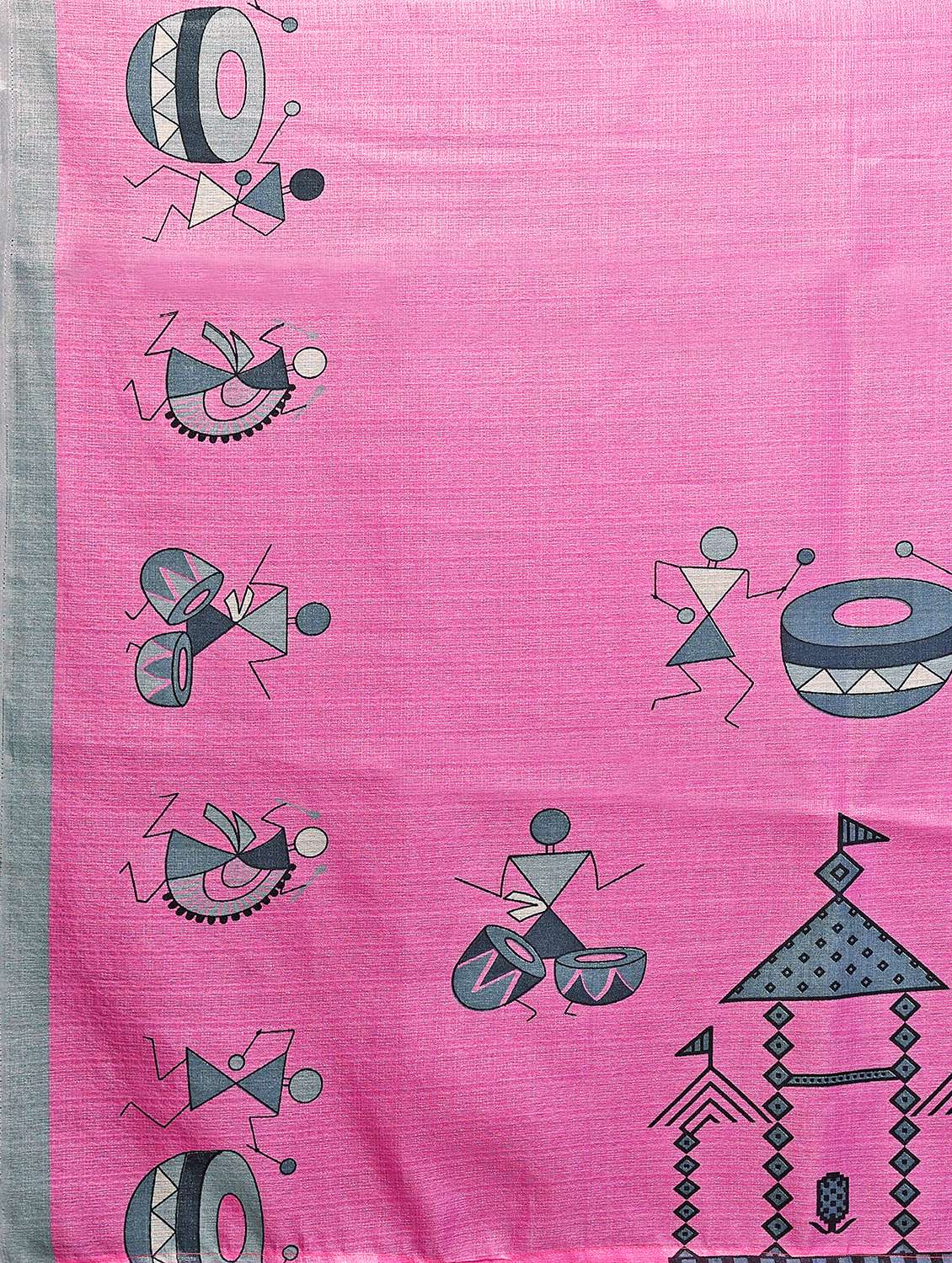 Women Warli Printed Saree With Blouse - 22722913 -  Standard Image - 1
