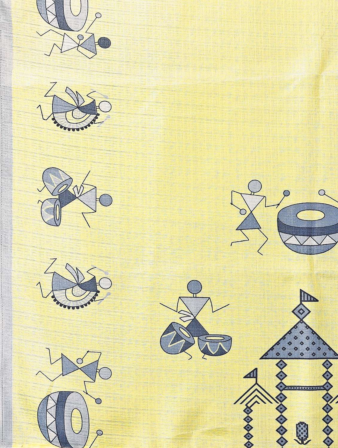 Women Warli Printed Saree With Blouse - 22722927 -  Standard Image - 1