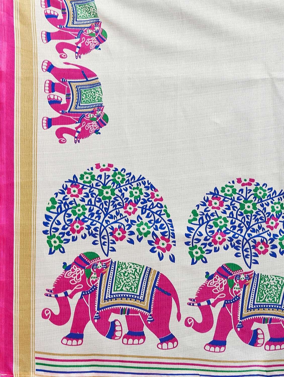 Women Printed Casual Wear Saree With Blouse - 22722972 -  Standard Image - 1