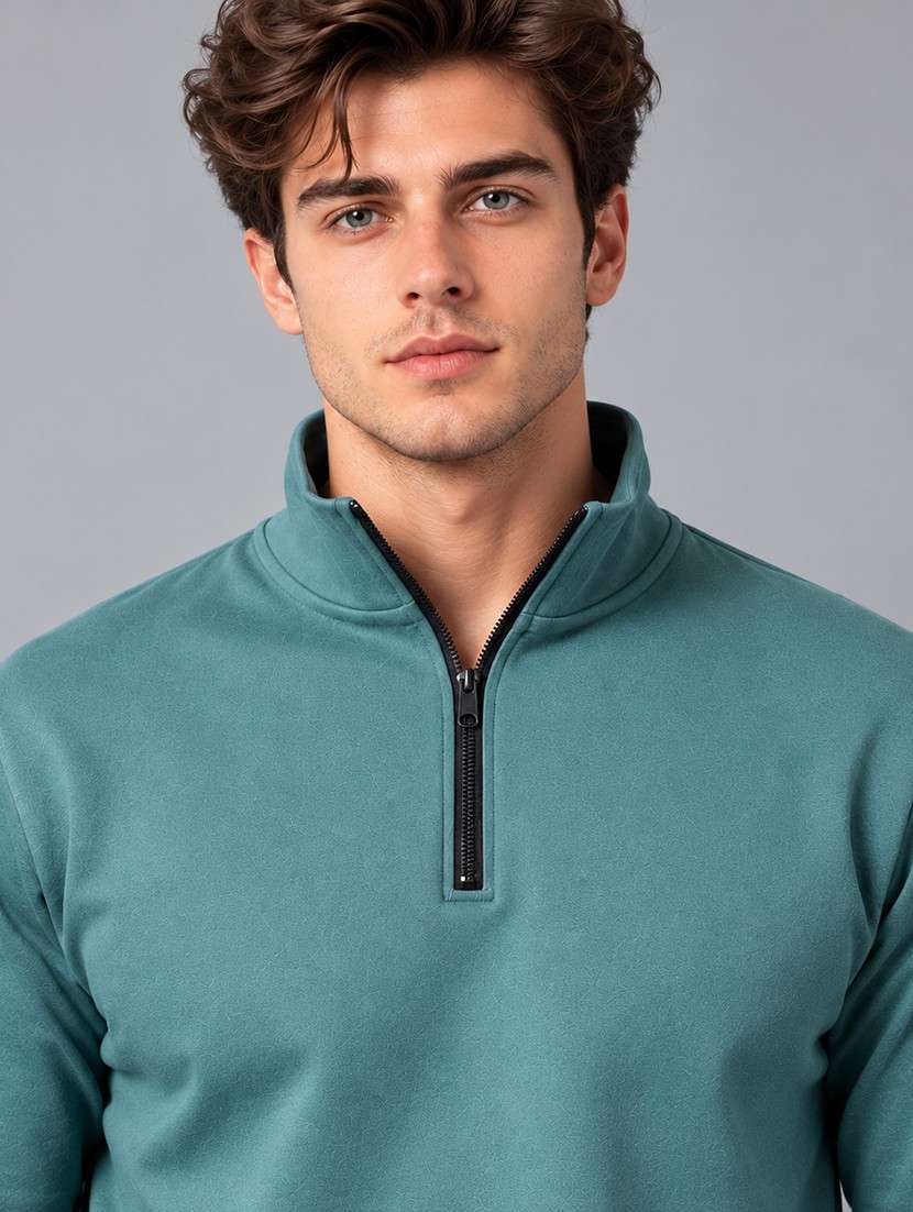 Men Solid Long Sleeves Polo T-shirt - 22723162 -  Standard Image - 1