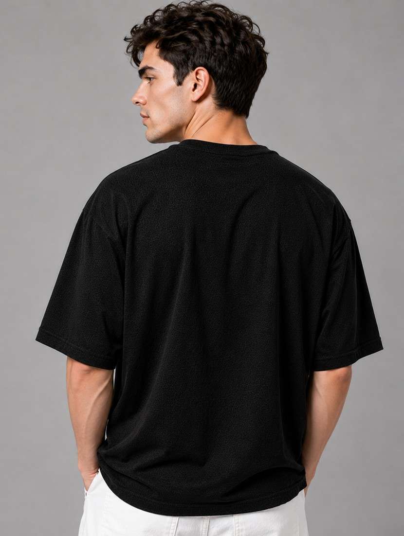 Men Typographic Short Sleeves Oversized T-shirt - 22723320 -  Standard Image - 4