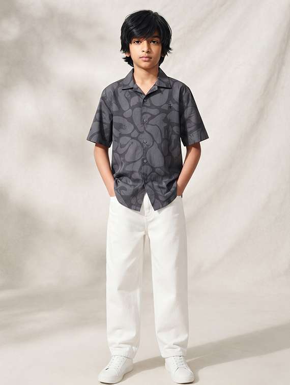 Boys Printed Short Sleeves Regular Shirt - 22723372 -  Standard Image - 1