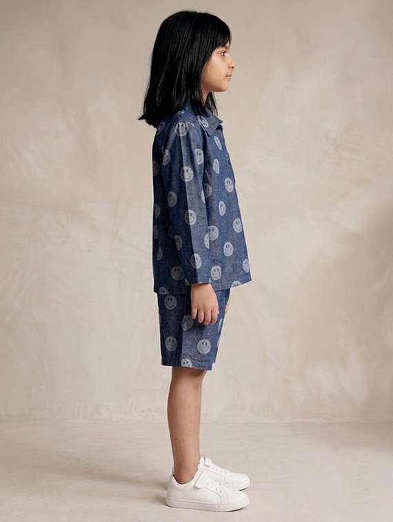 Boys Printed Long Sleeves Shirt And Shorts Set - 22723377 -  Standard Image - 4