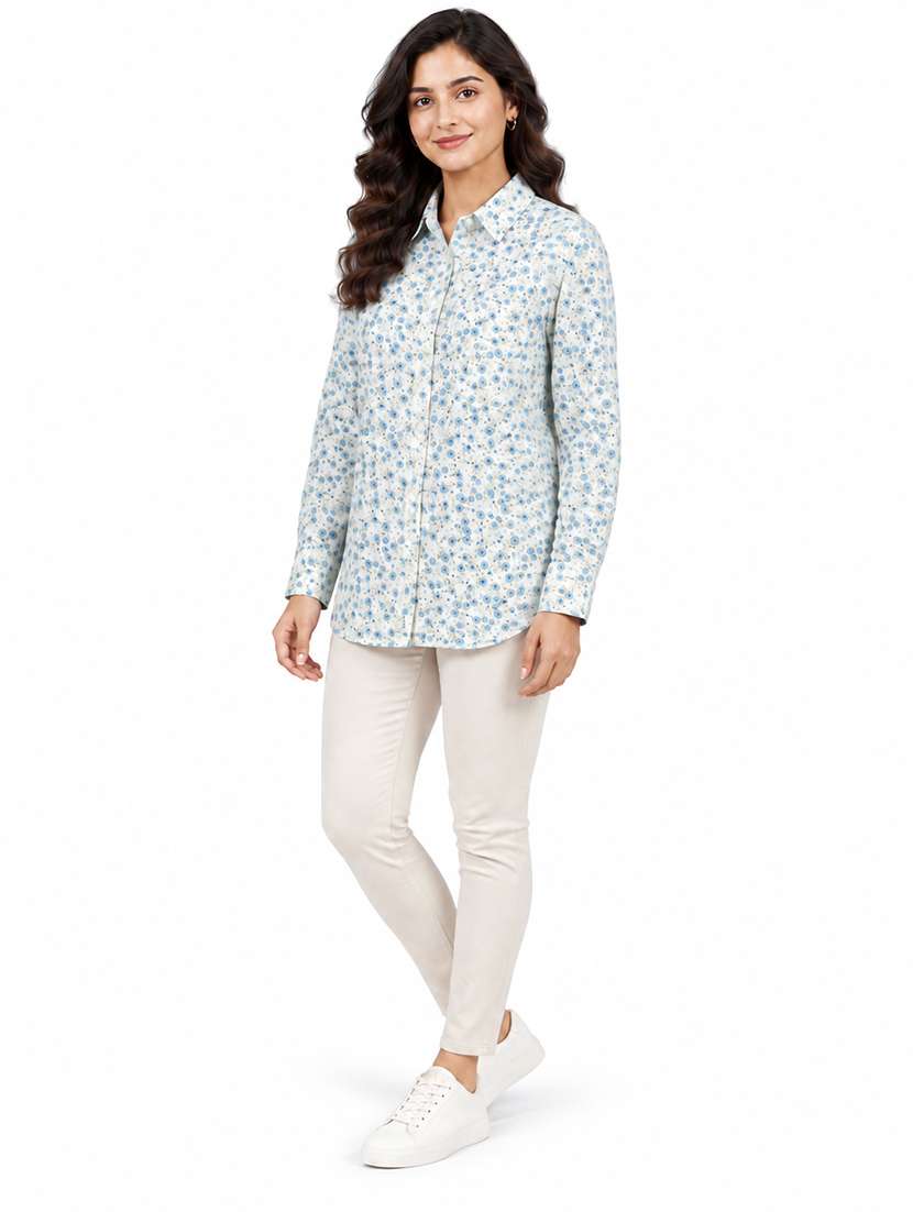 Women Printed Long Sleeves Regular Shirt - 22723382 -  Standard Image - 1