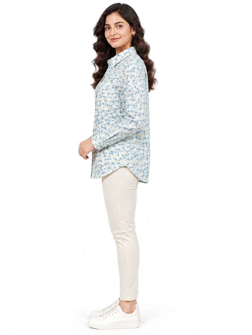 Women Printed Long Sleeves Regular Shirt - 22723382 -  Standard Image - 4
