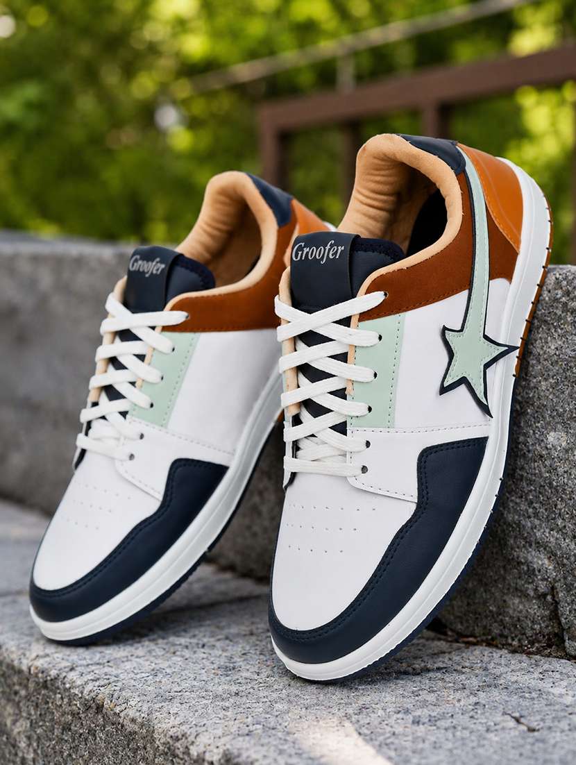 Men Colourblocked Lace Up Sneaker - 22723436 -  Standard Image - 1