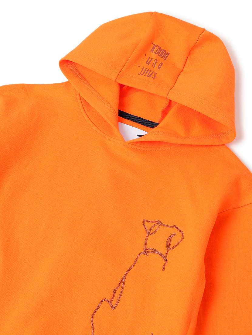 Boys Embroidered Long Sleeves Hooded Sweatshirt - 22724093 -  Standard Image - 1