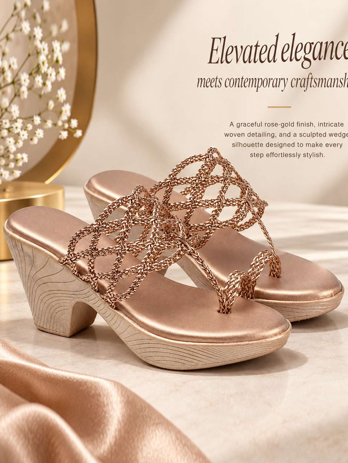 women textured one toe sandal