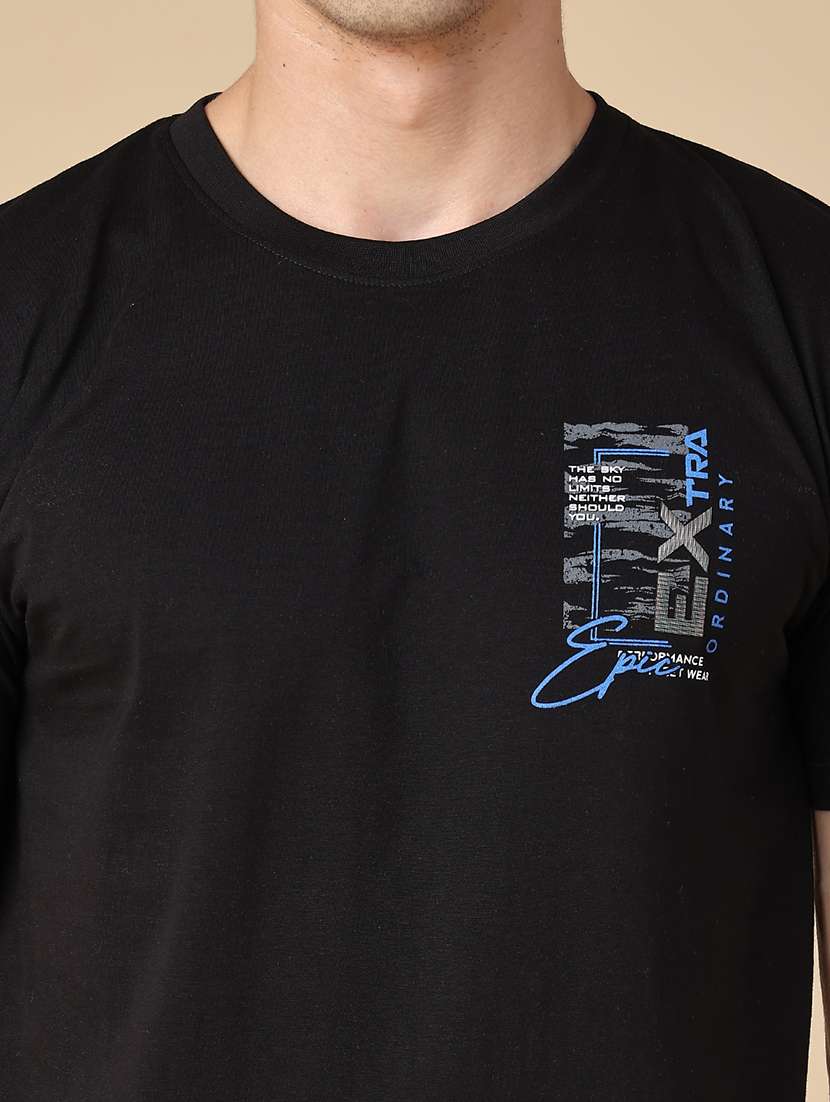 Men Printed Short Sleeve Slim Fit T-shirt - 22727202 -  Standard Image - 1