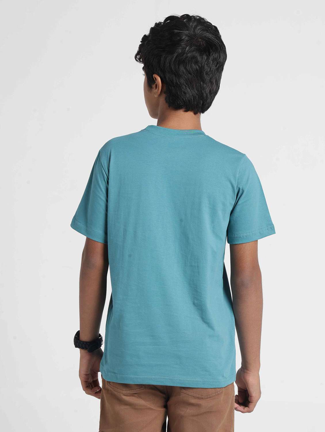 Boys Printed Short Sleeves Regular Fit T-shirt - 22727223 -  Standard Image - 4