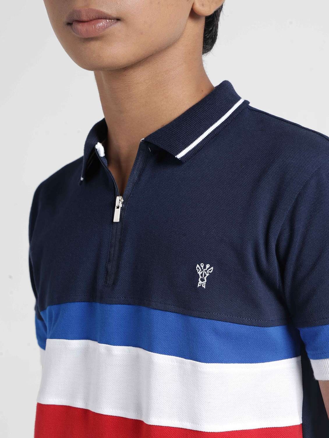 Boys Striped Short Sleeves Polo T-shirt - 22727226 -  Standard Image - 1