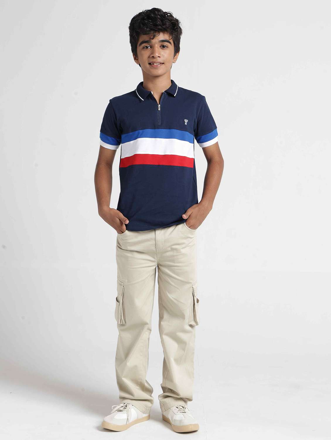 Boys Striped Short Sleeves Polo T-shirt - 22727226 -  Standard Image - 4