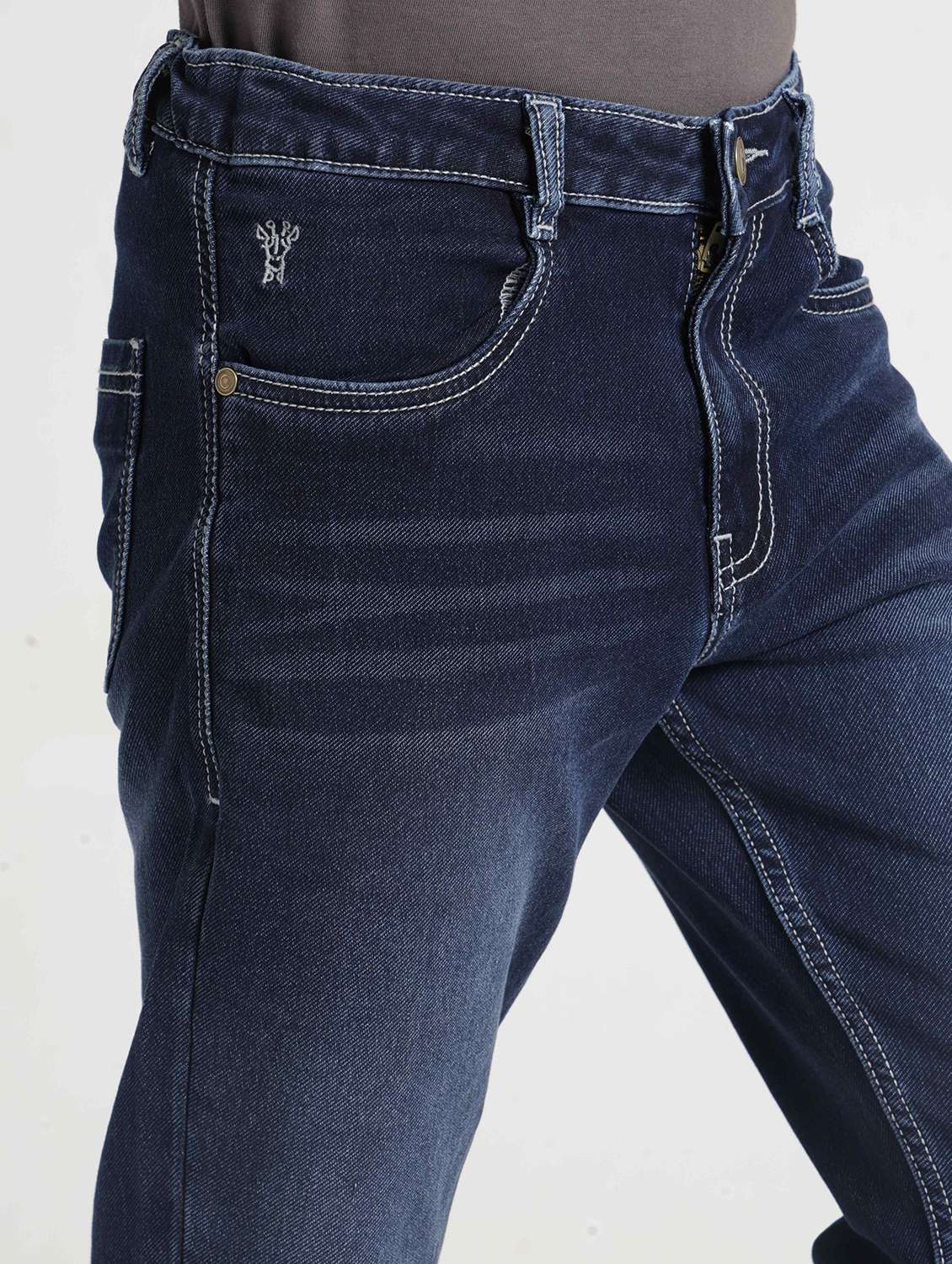 Boys Washed Mid Rise Slim Fit Jeans - 22727251 -  Standard Image - 1