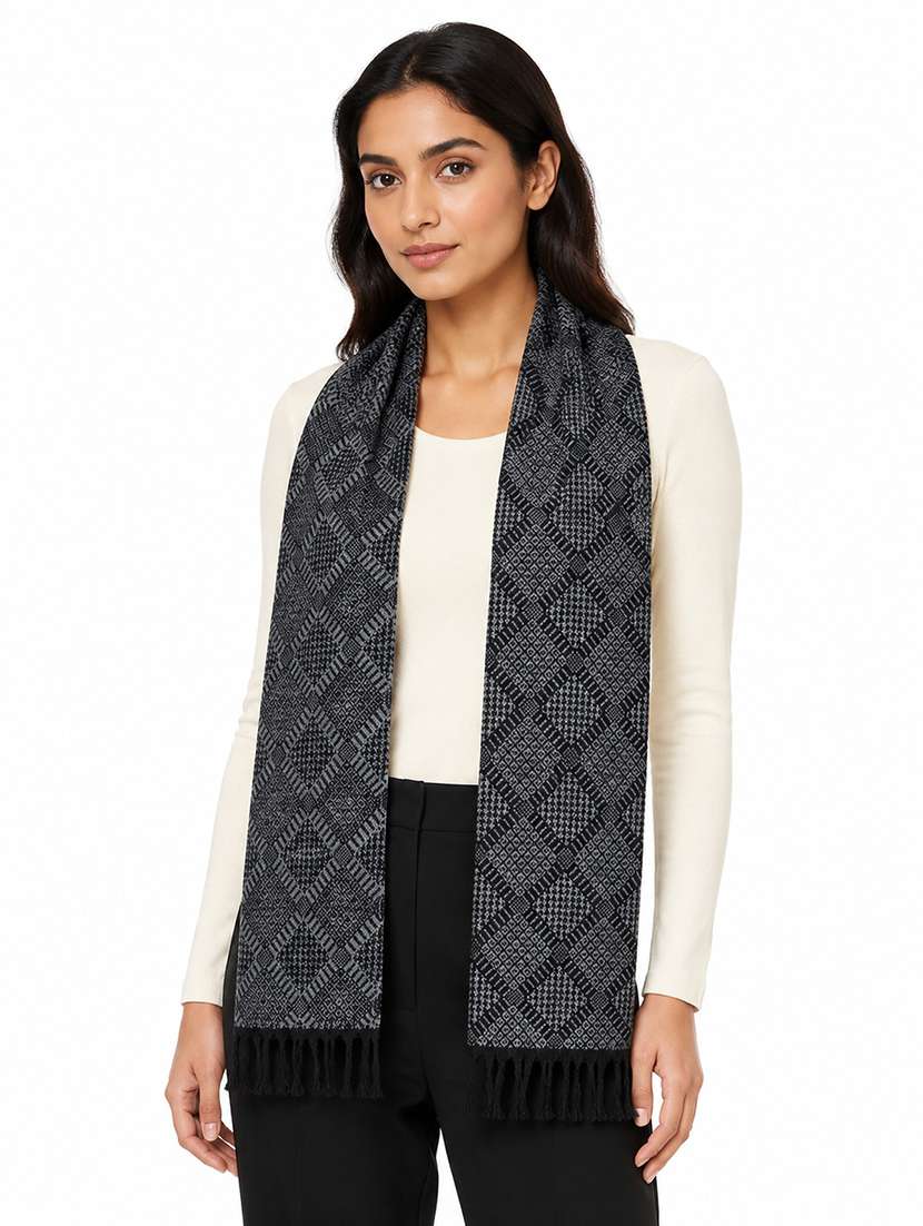 Unisex Printed Reversible Muffler - 22727510 -  Standard Image - 1