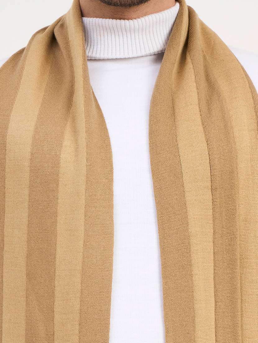 Men Striped Winterwear Muffler - 22728187 -  Standard Image - 1