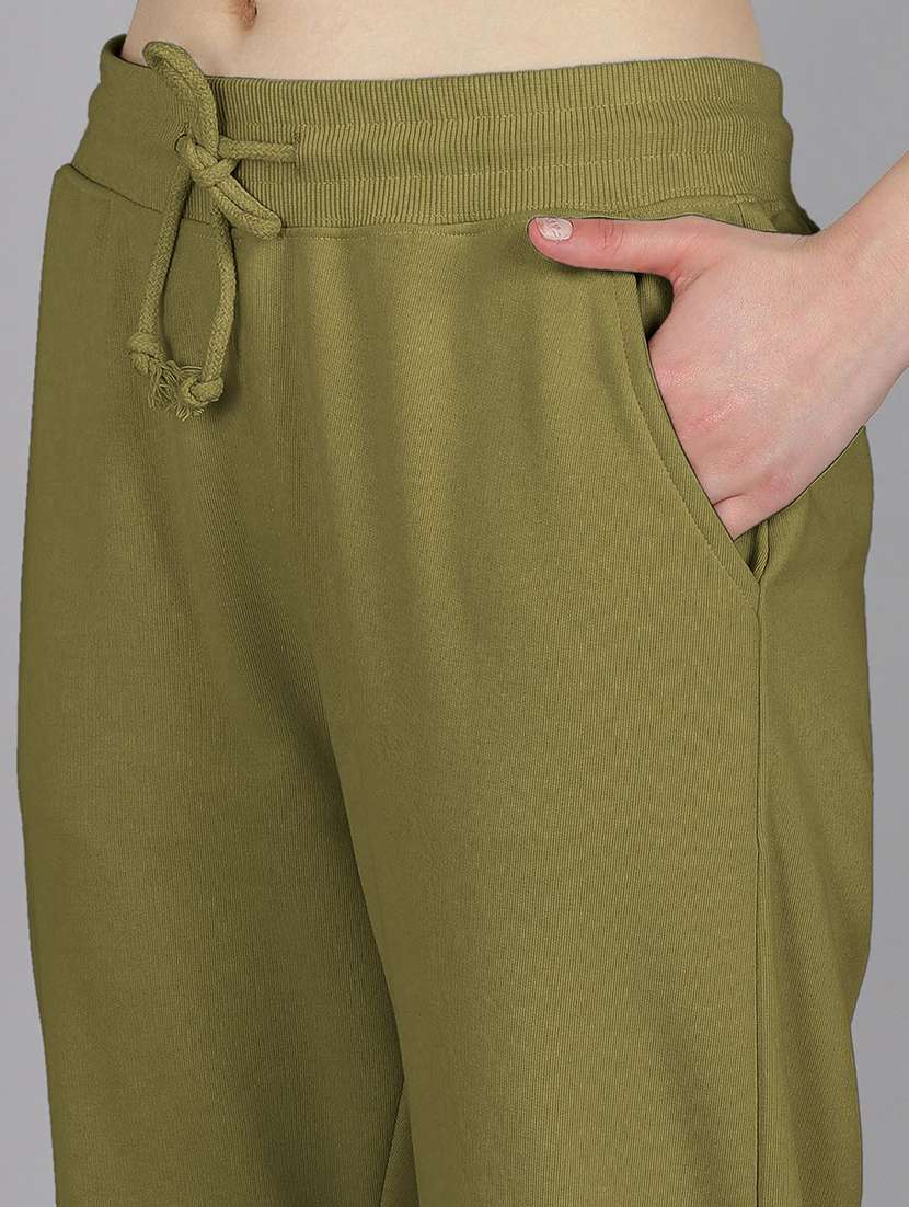 Women Solid Mid Rise Regular Fit Jogger - 22728232 -  Standard Image - 1