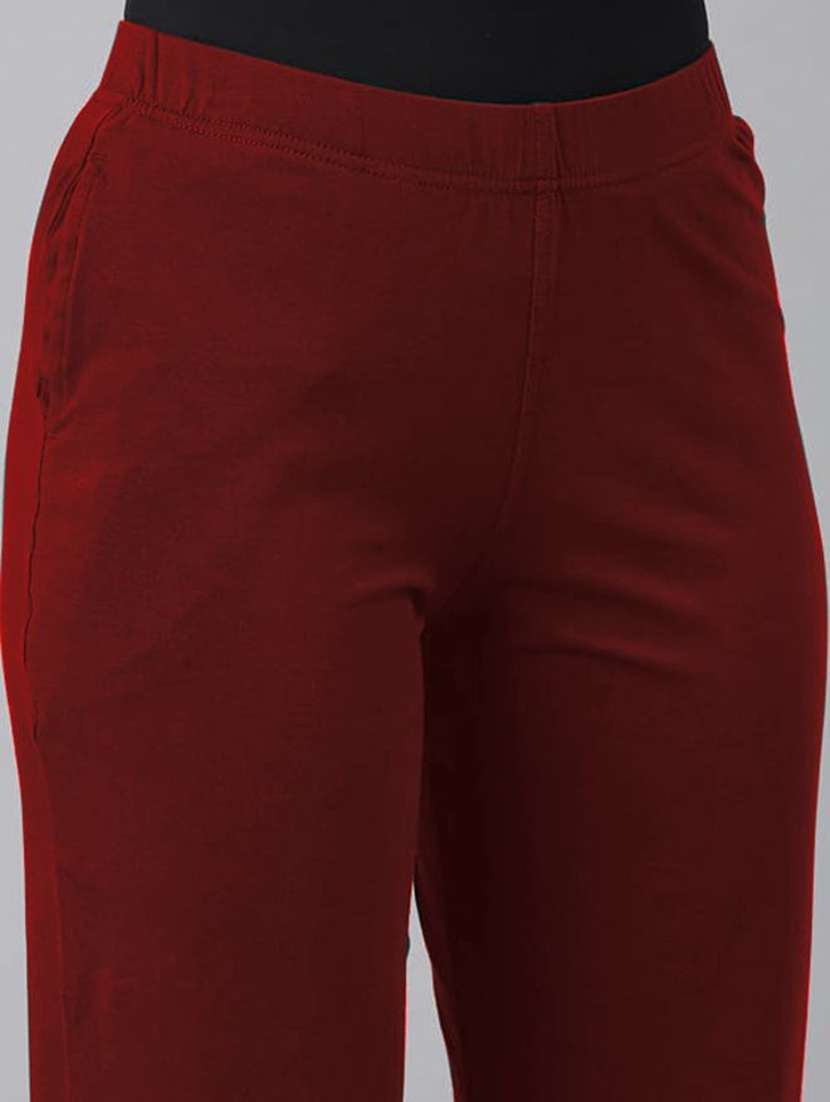 Red Cotton Trousers - 22728284 -  Standard Image - 1