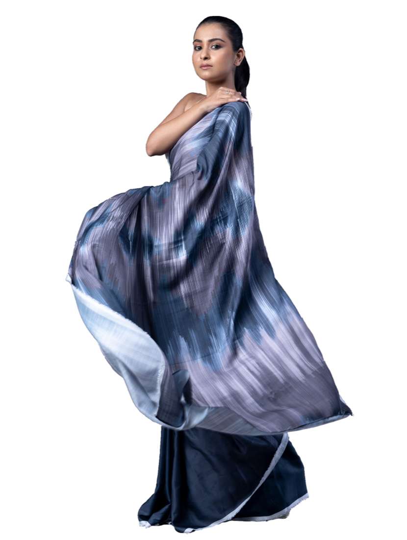 Women Printed Casual Wear Saree With Blouse - 22728874 -  Standard Image - 1