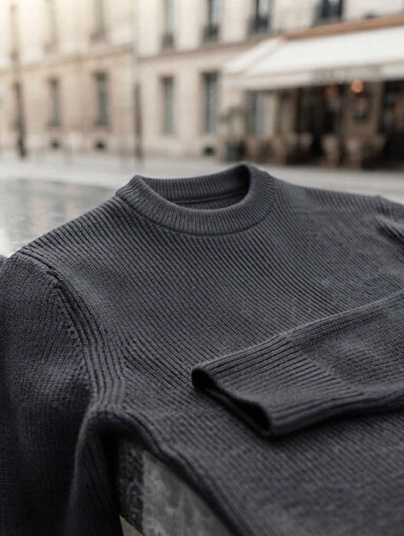Men Self Design Long Sleeve Regular Fit Pullover - 22729672 -  Standard Image - 4