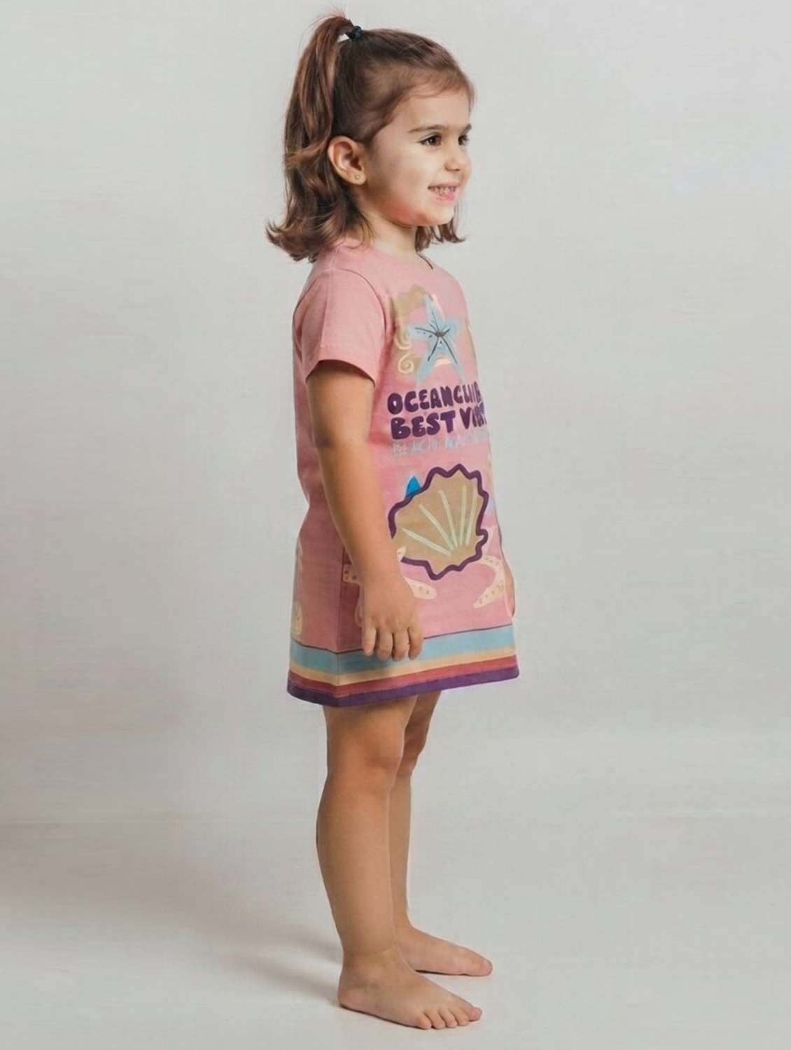 Girls Printed Short Sleeves Regular Fit Tee - 22730021 -  Standard Image - 1