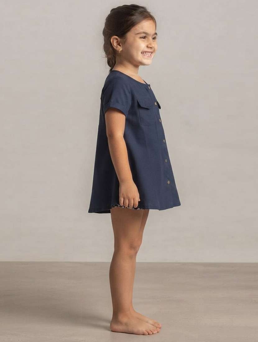 Girls Solid Short Sleeves Regular Top - 22730077 -  Standard Image - 1