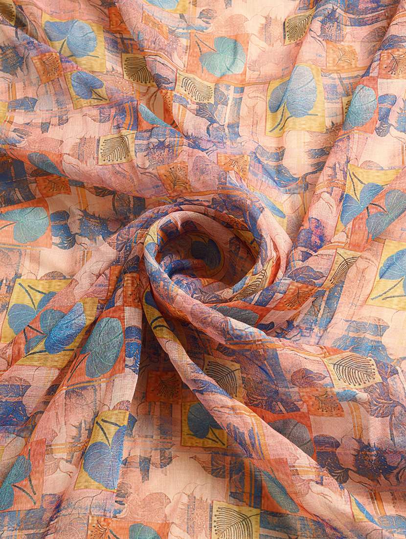 Women Printed Casual Wear Saree With Blouse - 22730621 -  Standard Image - 4