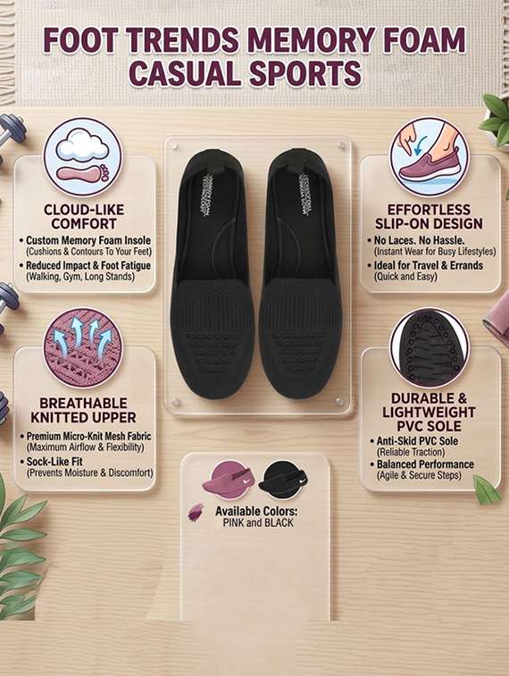 Women Textured Slip On Ballerina - 22731569 -  Standard Image - 4