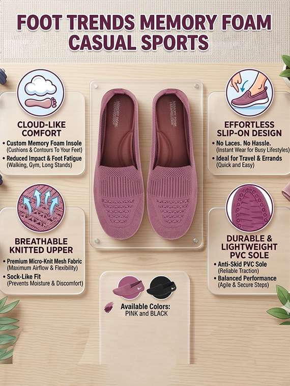 Women Self Design Slip On Ballerina - 22731570 -  Standard Image - 4