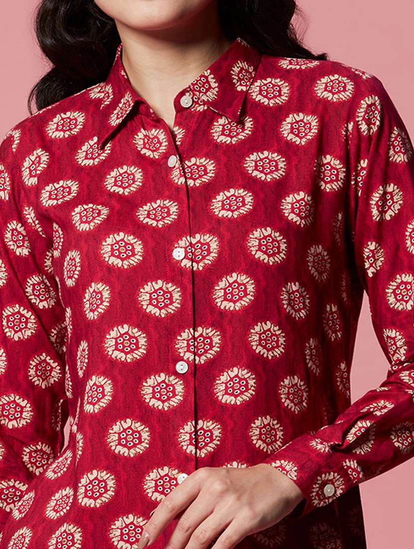 Women Printed Long Sleeves Regular Shirt - 22731618 -  Standard Image - 1
