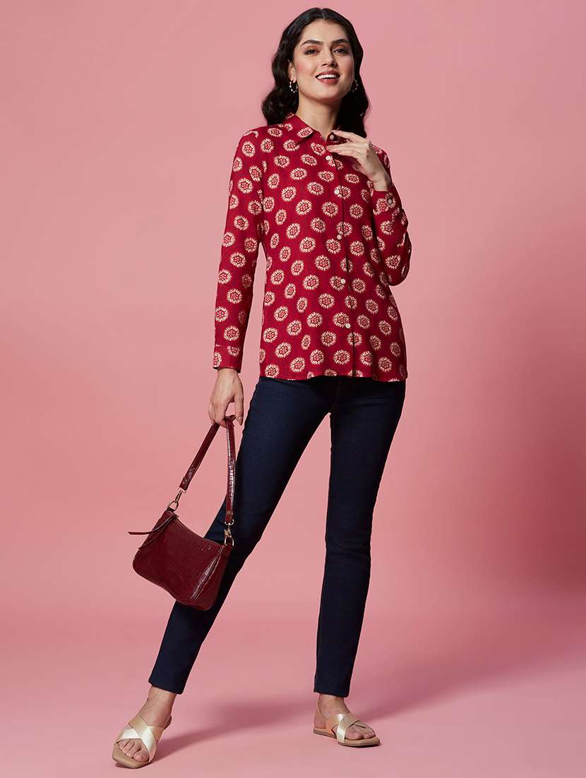 Women Printed Long Sleeves Regular Shirt - 22731618 -  Standard Image - 4