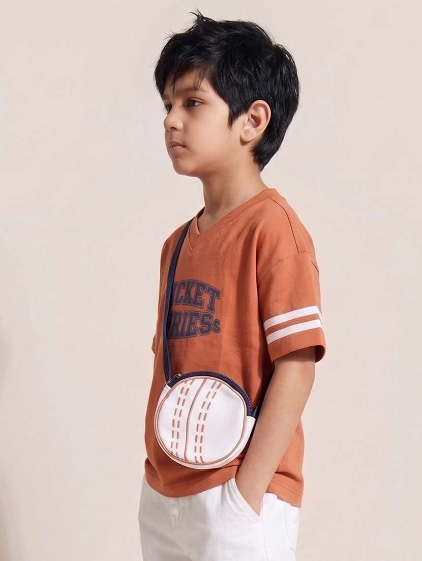 Boys Printed Short Sleeves Regular Fit T-shirt - 22732451 -  Standard Image - 1