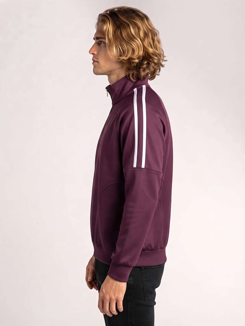 Men Taped Long Sleeve Regular Fit Sweatshirt - 22733620 -  Standard Image - 1