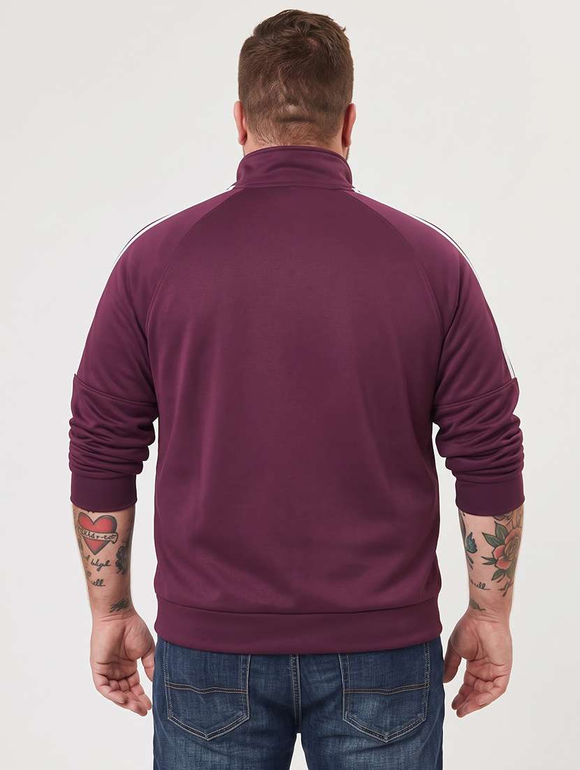 Men Taped Long Sleeve Regular Fit Sweatshirt - 22733625 -  Standard Image - 1