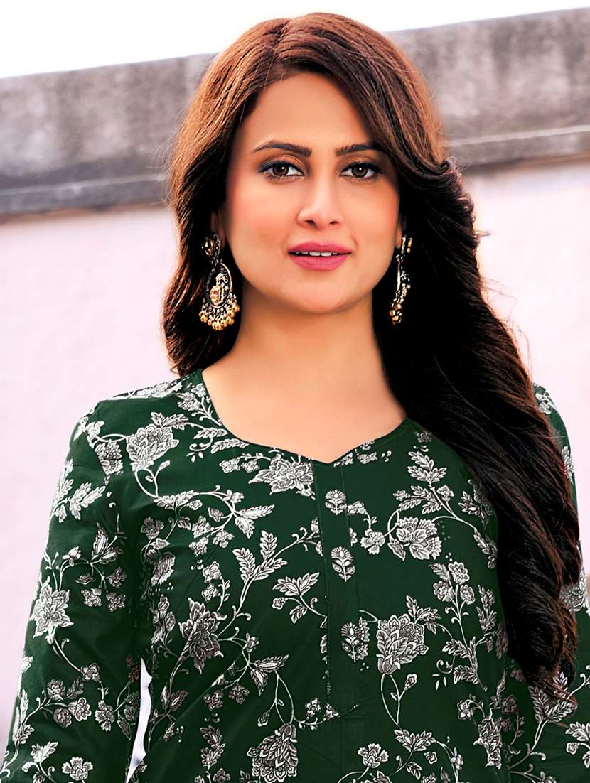 Women Printed Three Quarter Sleeves Kurta Patiala With Dupatta Set - 22735132 -  Standard Image - 1