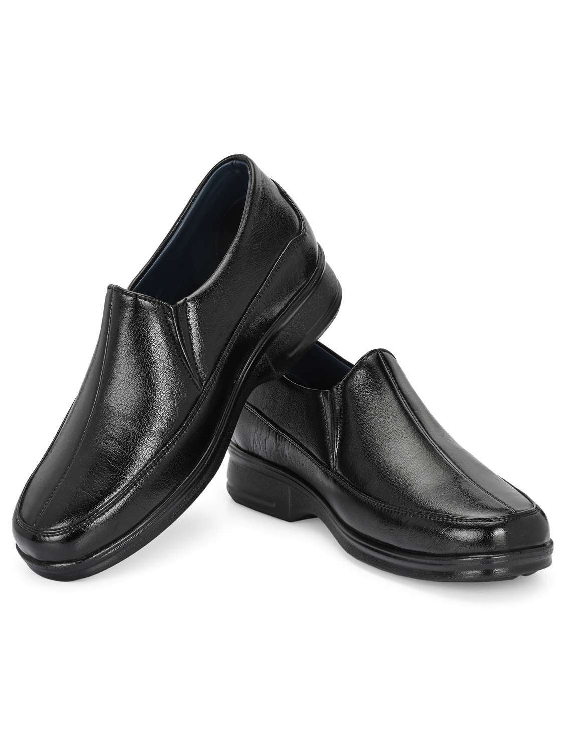 Men Solid Slip On Formal Shoes - 22735192 -  Standard Image - 1