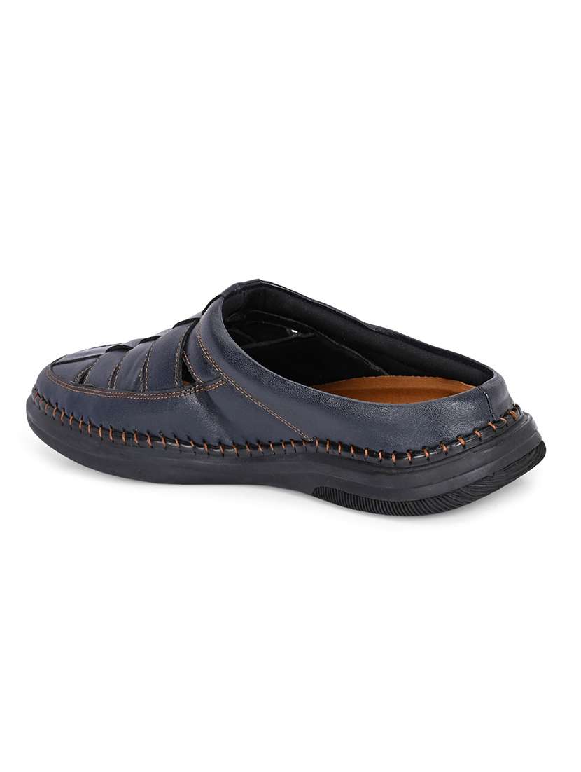 Men Blue Slip On Mule - 22735200 -  Standard Image - 1