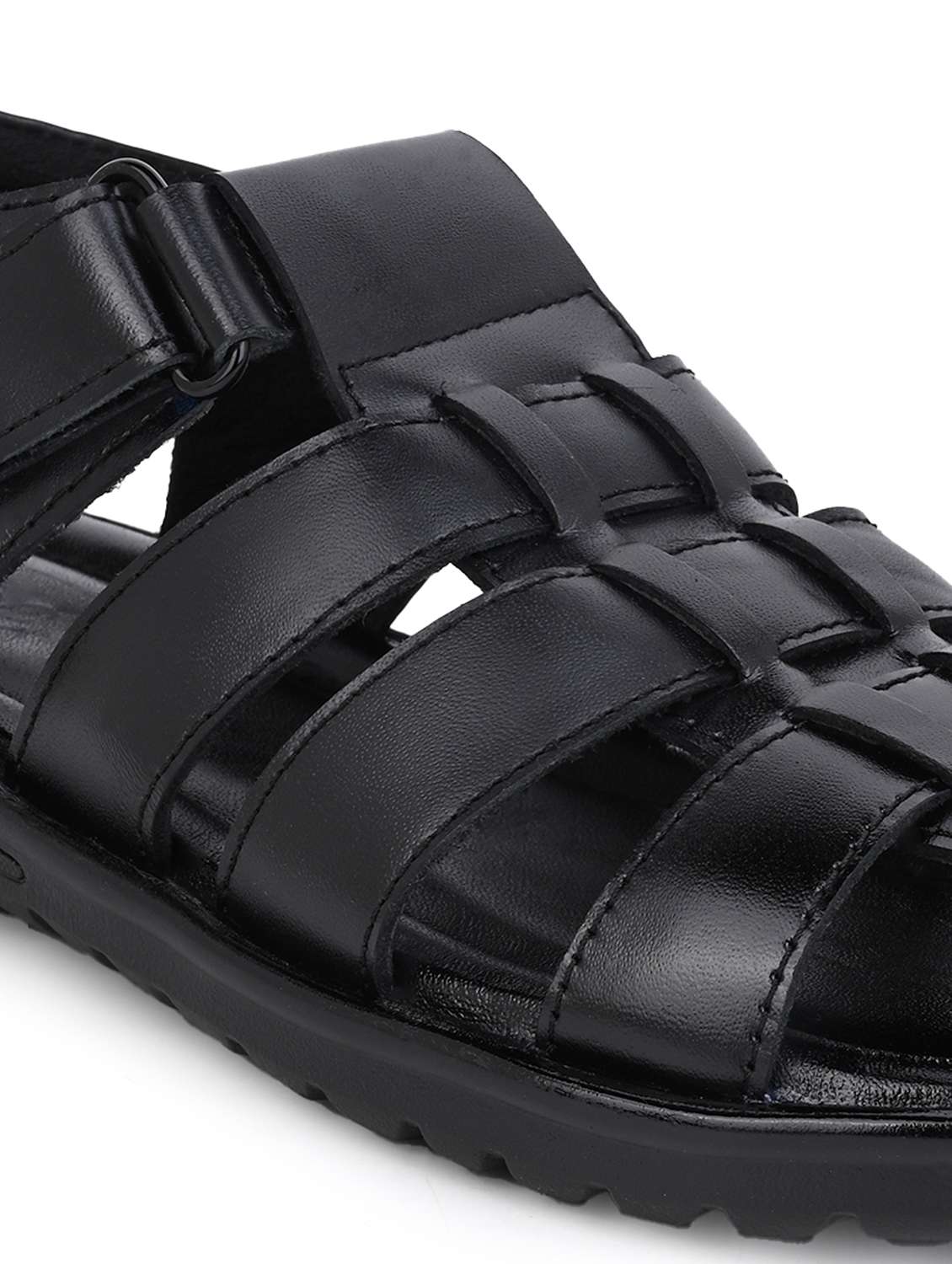 Men Black Fisherman Sandal - 22735291 -  Standard Image - 4
