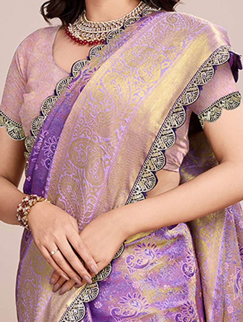 Women Self Design Kanjivaram Saree With Blouse - 22735739 -  Standard Image - 1